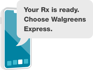 Your Rx is ready. Choose Walgreens Express.